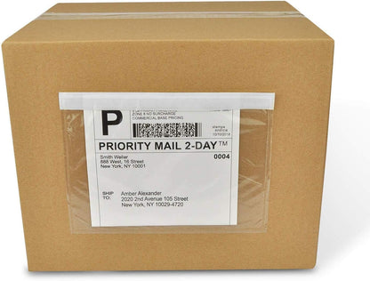 6" x 9" Clear Plastic Adhesive Packing List Mailing/Shipping Envelope Pouch (500-Pack)