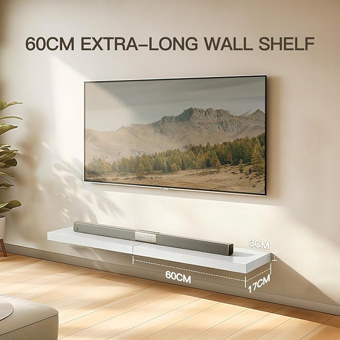 AMADA HOMEFURNISHING Floating Shelves Wall Mounted, 24 x 7 Inch Wall Shelves