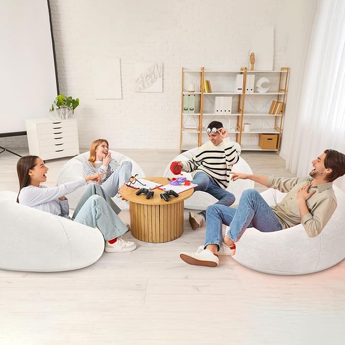 Realspring Inflatable Bean Bag Chairs Outdoor Blow up Camping Chairs Inflatable
