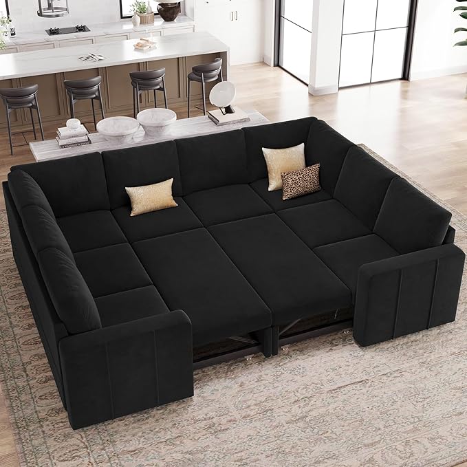 Belffin Modular Sectional Sleeper Sofa Bed