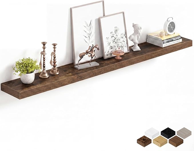 Fun Memories 55Inch Long Floating Shelves, 8 Inch Deep Shelves