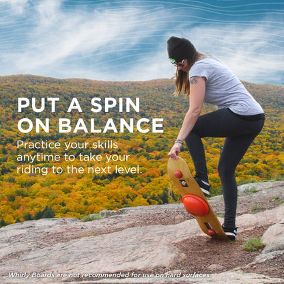 Whirly Board Spinning Wooden Balance Board & Agility Training Equipment