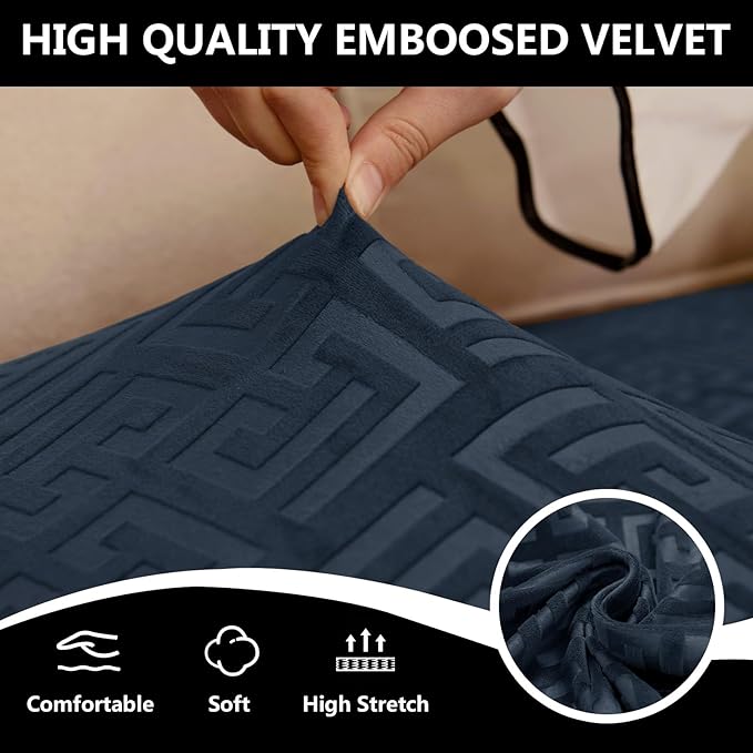 UNBBRRL 10 Pieces Stretch Sofa Cushion Covers