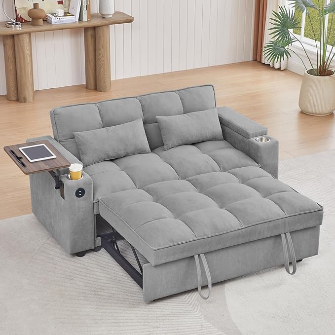 Auvsoce 65'' Convertible Sleeper Sofa Bed