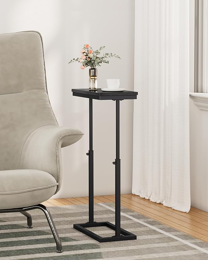 TUTOTAK End Table, Side Table, Tall Couch Table, Sofa Table, Living Room