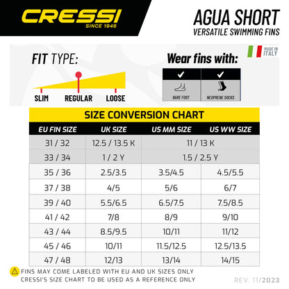 Cressi Agua Short, blue, EU 43/44