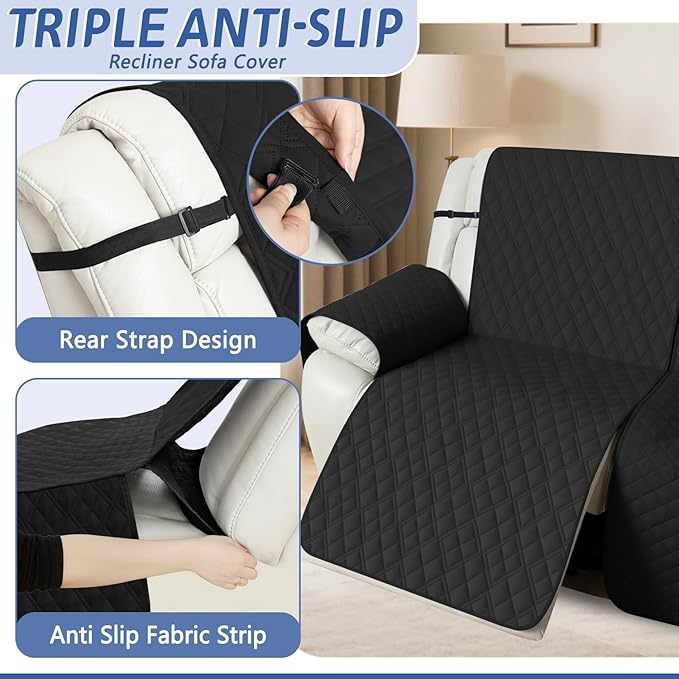 Arfntevss Recliner Sectional Couch Covers Waterproof L Shape Sofa Cover