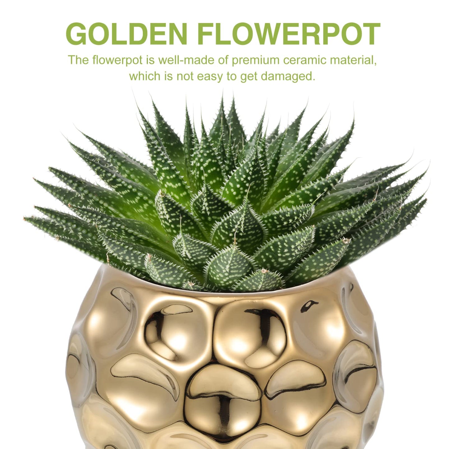 VINTORKY 1pc Ceramic Gold Pot Modern Pot Mini Pencil Mini s Metal Round Vase s for para De Mujer Interior French Bucket Vase Plant Bonsai Ceramics