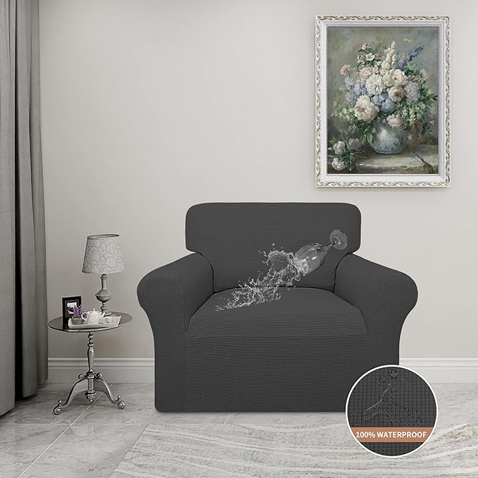 Easy-Going 100% Waterproof Chair Couch Cover, Dual Waterproof Sofa Cover