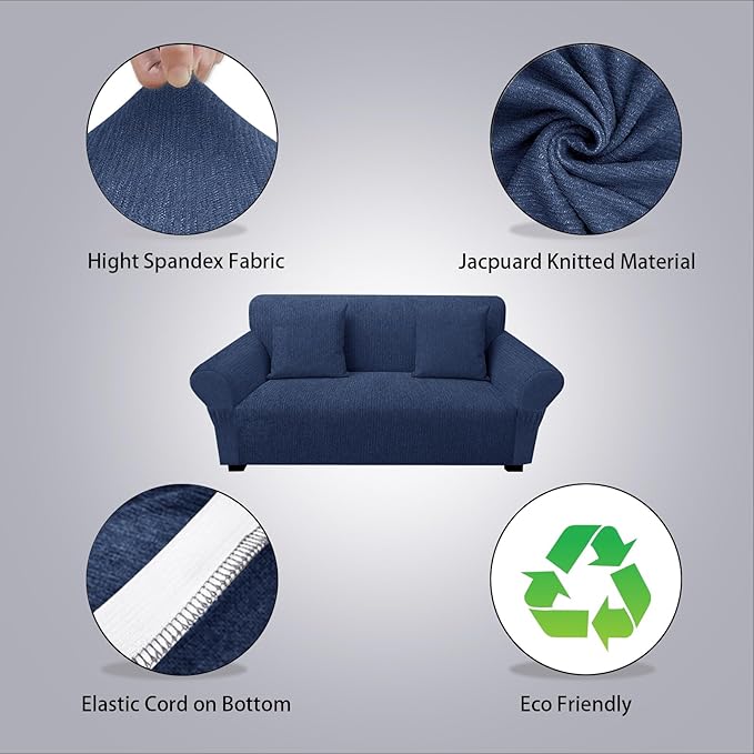 Loveseat Slipcover with 2 Pillow Cover