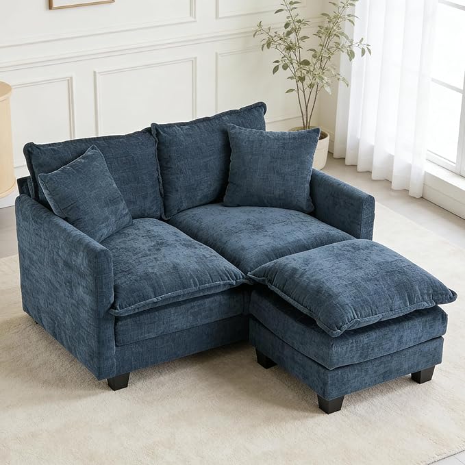 Loveseat Sofa with Ottoman