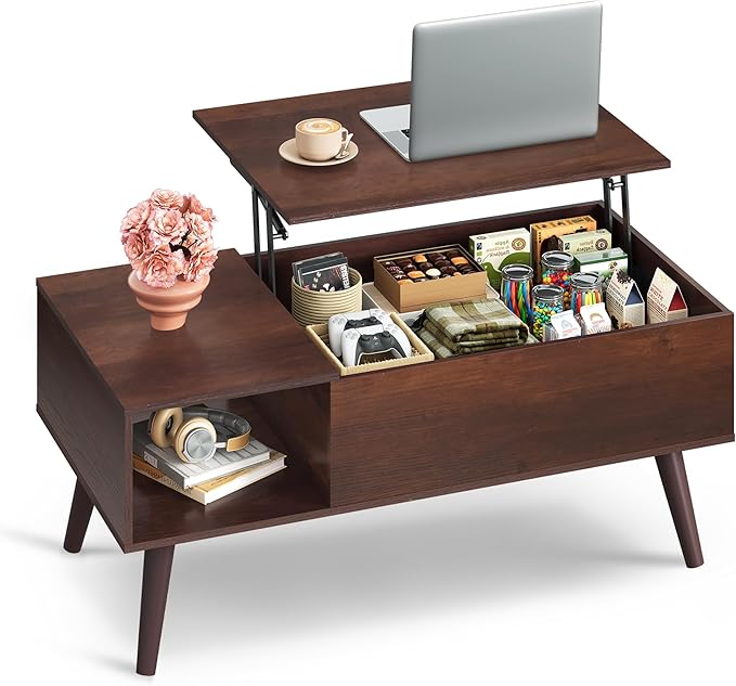WLIVE Coffee Table for Living Room, Lift Top Coffee Table