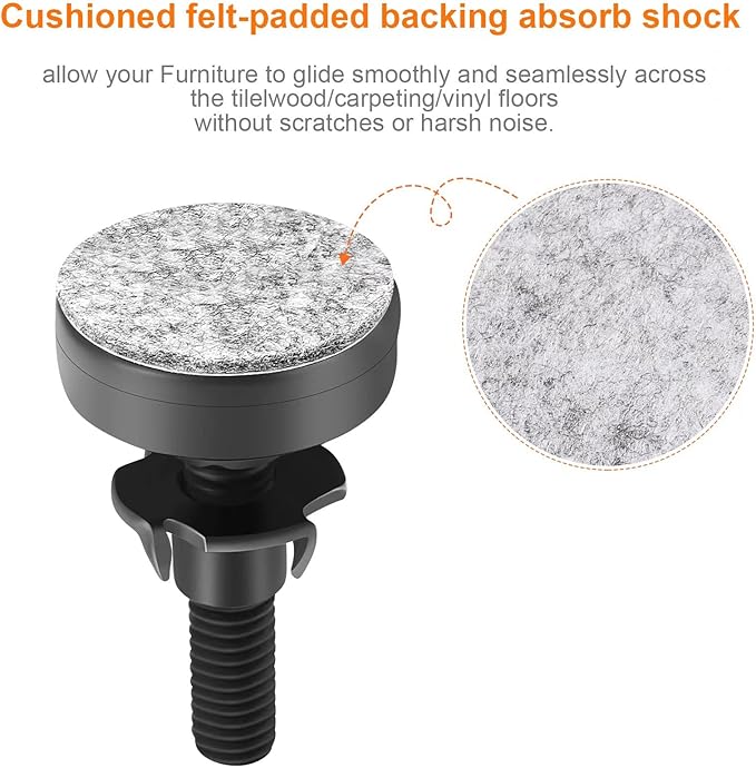 NANMOTUE Leveling Feet, Adjustable Furniture Levelers