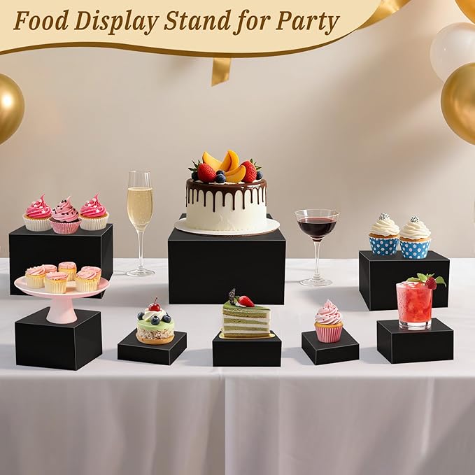 8Pcs Buffet Risers, Large Food Risers