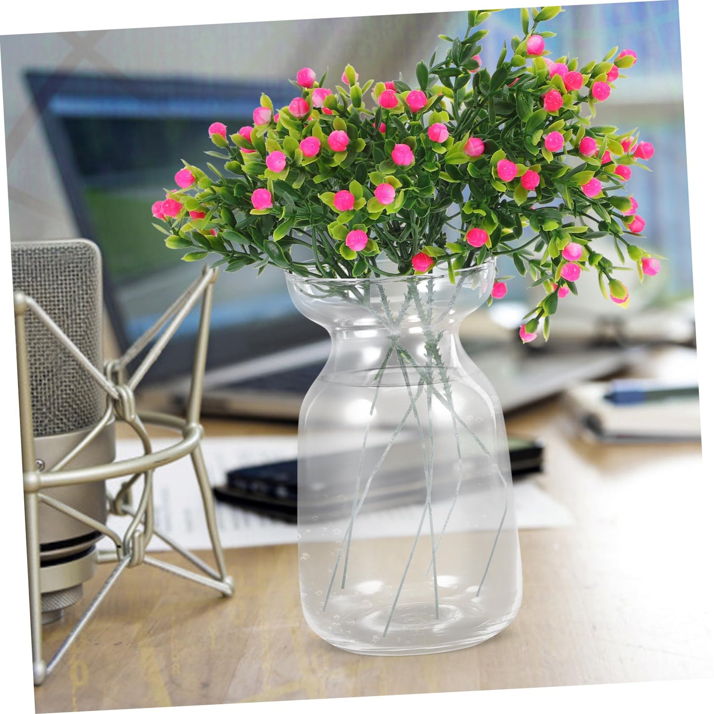 Alipis Clear Glass Hydroponic Vase for Flowers and Plants Transparent Decorative Terrarium Planter for Home Wedding Office Floral Arrangements Elegant Desktop Display