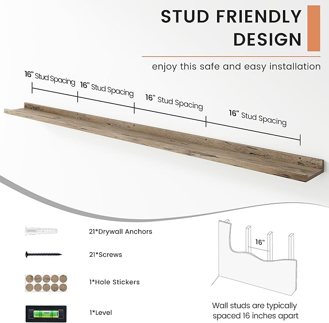 FLYJOE Floating Picture Ledge Shelves