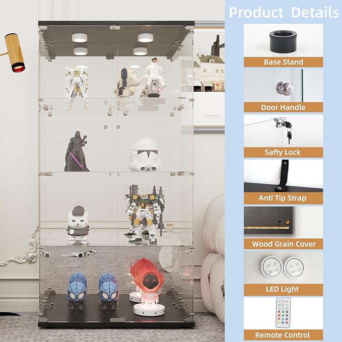 Beauty4U Glass Display Cabinet
