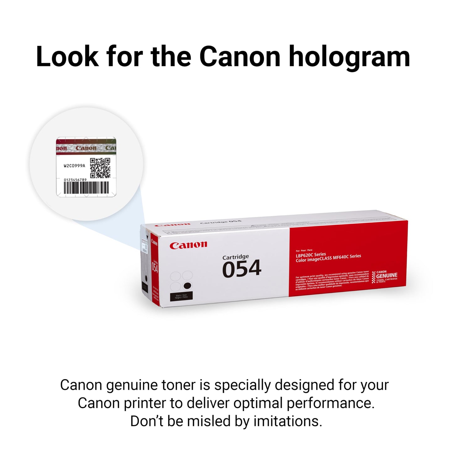 Canon Genuine 054 Black Toner Cartridge Compatible with LBP622Cdw, LBP623Cdw, MF641Cdw, MF642Cdw, MF644Cdw
