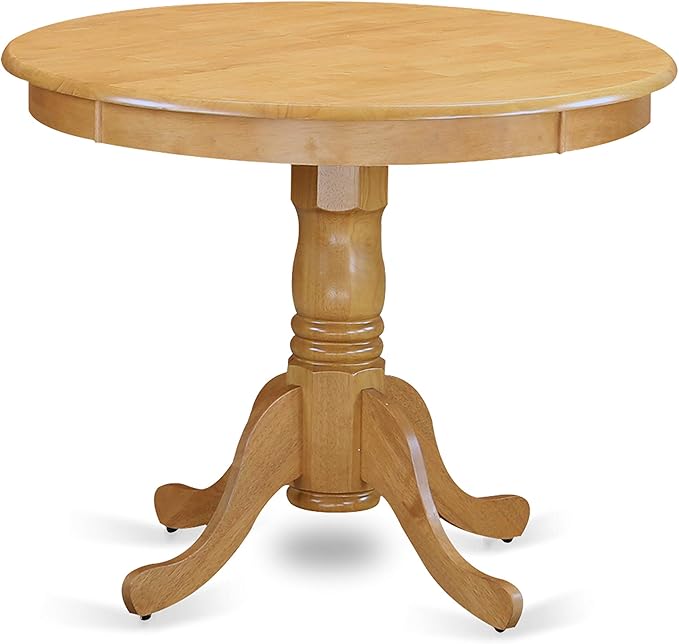East West Furniture ANVA3-OAK-W 3 Piece Dining Table Set
