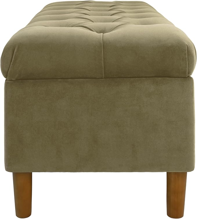 Homepop Home Decor | Tufted Ainsley Button Storage Ottoman Bench