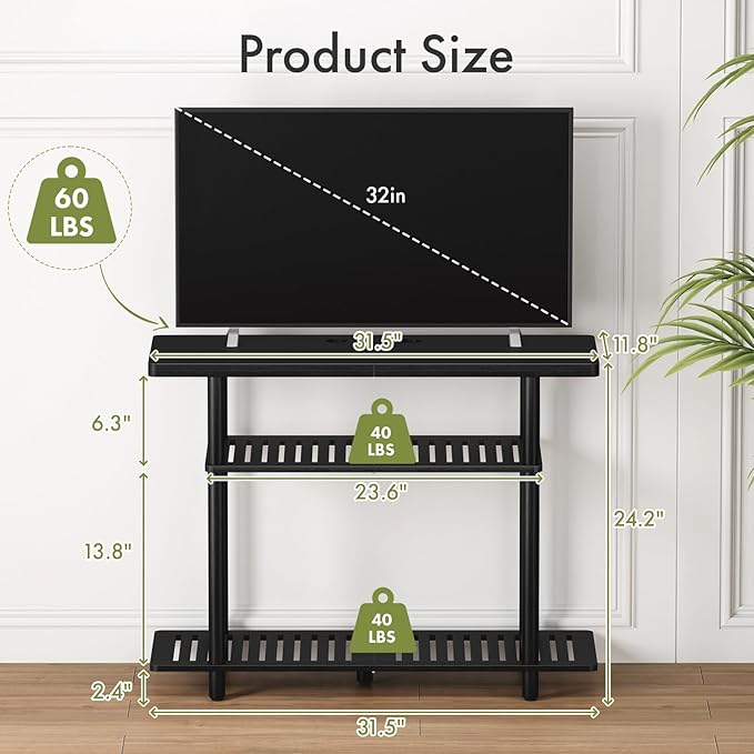 Bamboo TV Stand, Small TV Stands