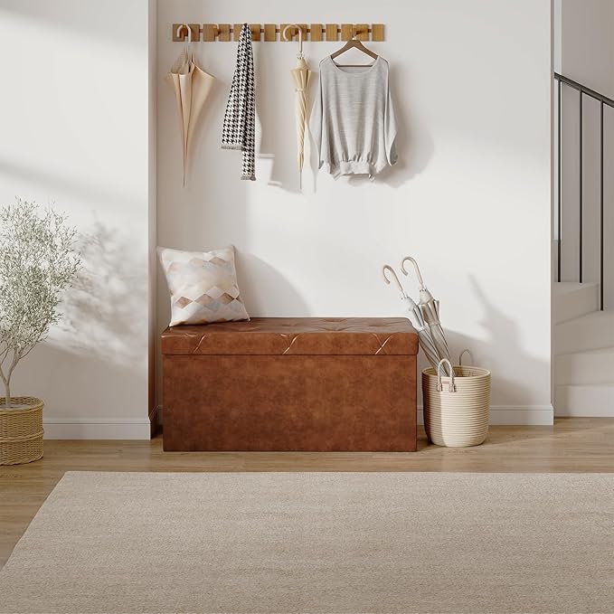 Sweetcrispy 30 Inches Folding Ottoman