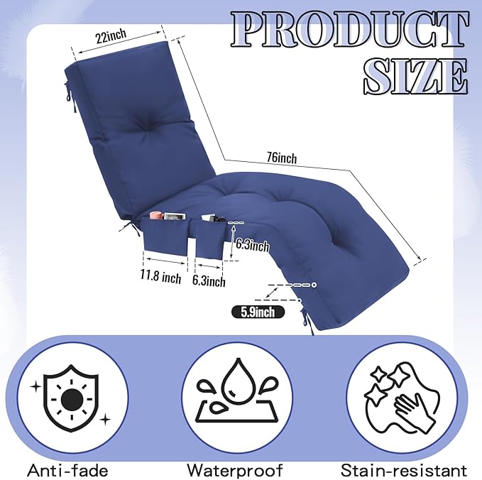 Outdoor Chaise Lounge Cushions