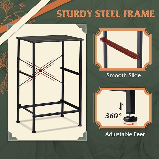 WLIVE Nightstand Set of 2, 2 Drawer Dresser