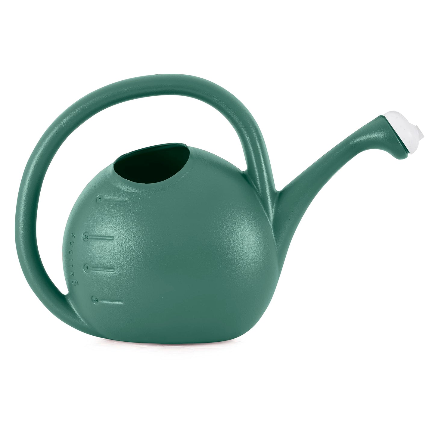 2-Gallon Premium Plastic Rosette Watering Can - The HC Companies 11"x21"x13.75" in Evergreen Color