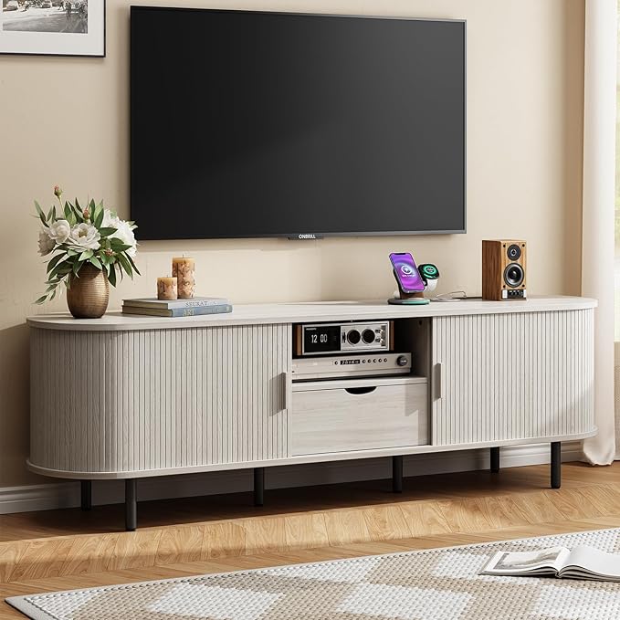 ONBRILL 69" TV Stand with Power Outlet