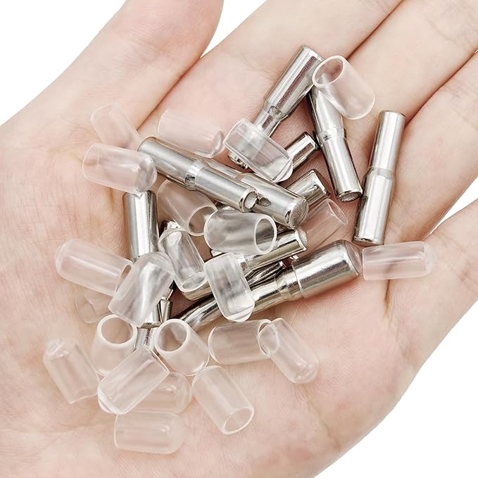 58 Pcs Shelf Pegs Pins, 5mm 1/4 Inch Dual Diameter Metal Shelf Support Pegs