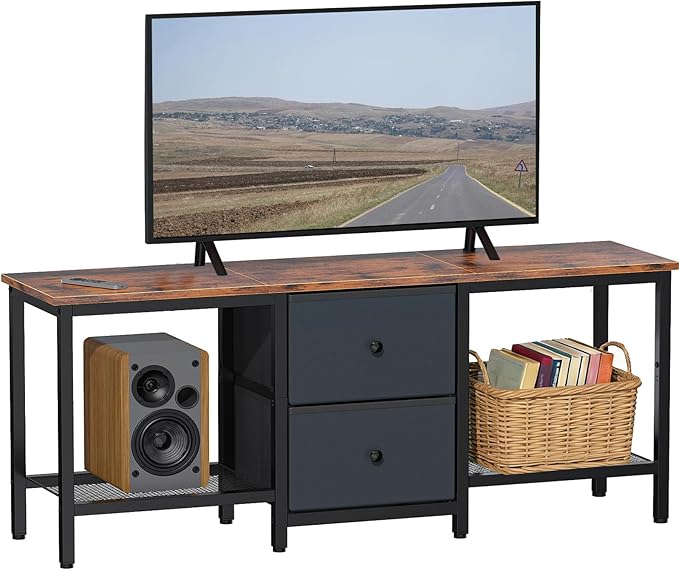 TV Stand Suitable for TVs up to 55 Inches, Entertainment Center