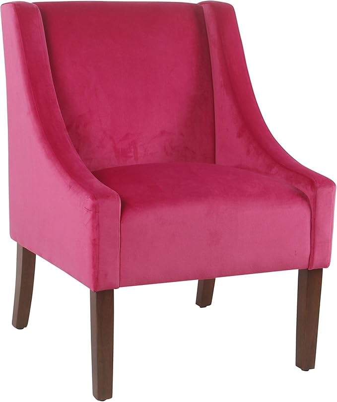 Homepop Home Decor | Upholstered Classic Swoop Arm Accent Chair | Accent Chairs