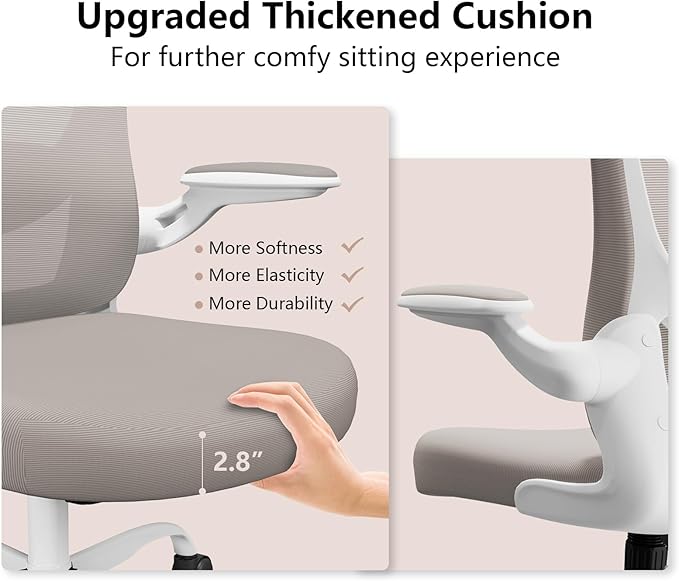 Ergonomic Office Chair, Comfort Swivel Home Office Task Chair, Breathable Mesh