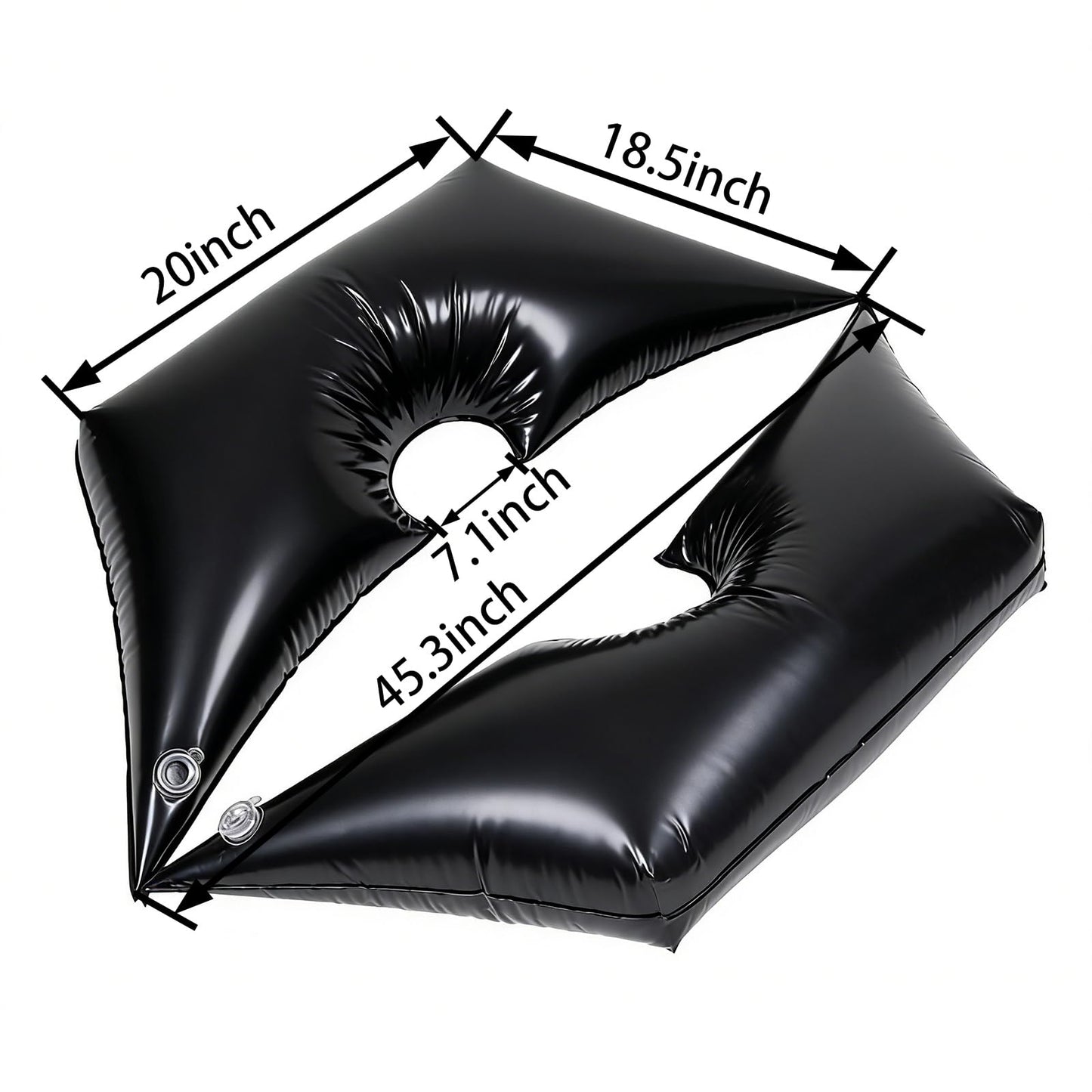 Tree Watering Bag/Ring Slow Release 19 Gallon, Tree Bags for Watering Equipped with Two Low Filling Pipes Deep Root Drip Irrigation Watering for Trees, Plants, and Gardens of All Sizes (1, Black)