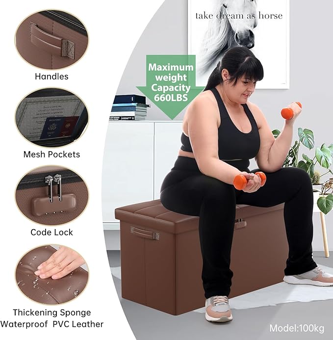 DocSafe Storage Ottoman Bench
