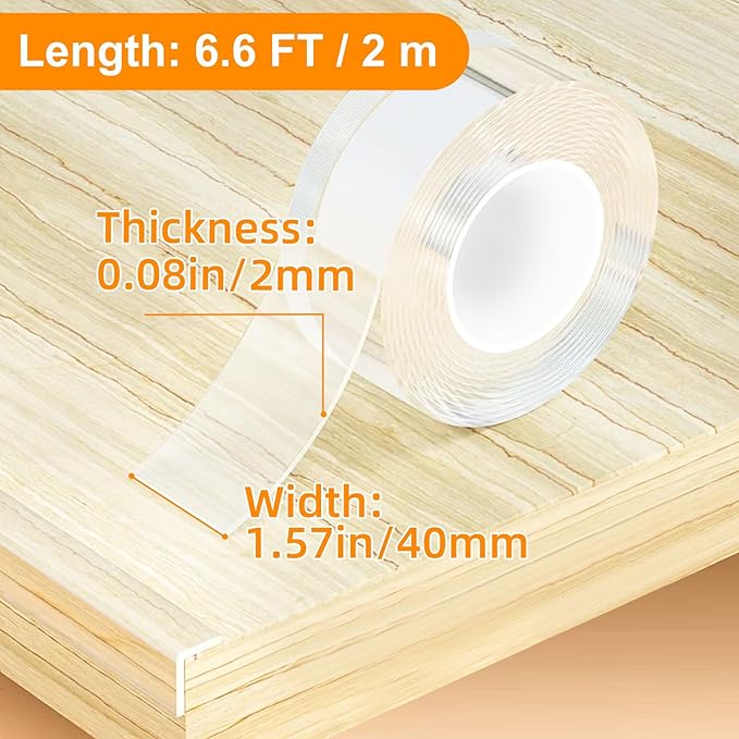 1.57 in x 6.6 FT, Self Adhesive Protective Bumper Guards