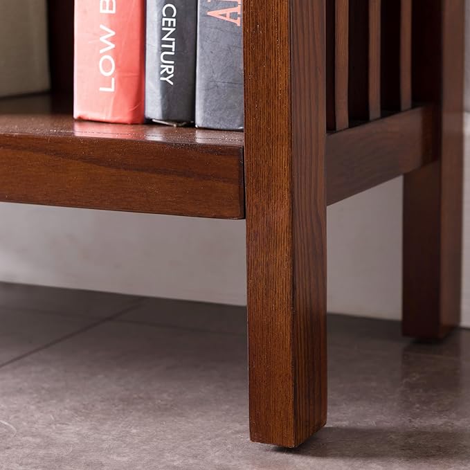 Leick Home 82262 Mission Mantel Height Bookcase