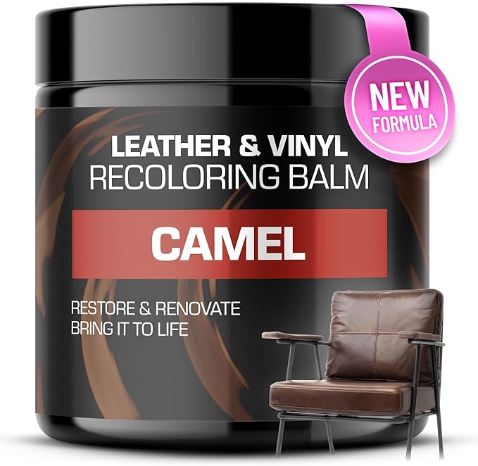 FORTIVO Leather Recoloring Balm, Color Restorer, Scratch Remover, Couch Paint