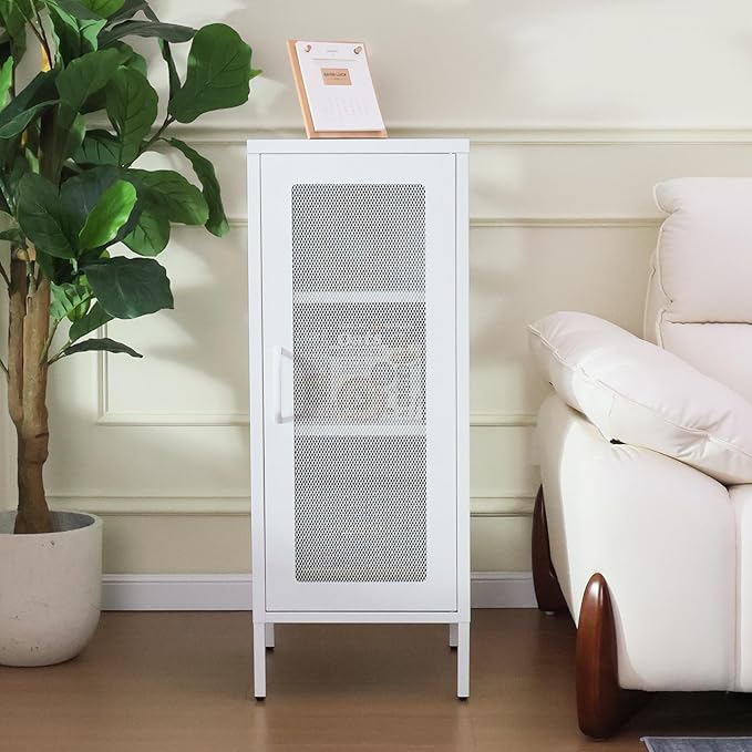 Slim Metal Storage Cabinet