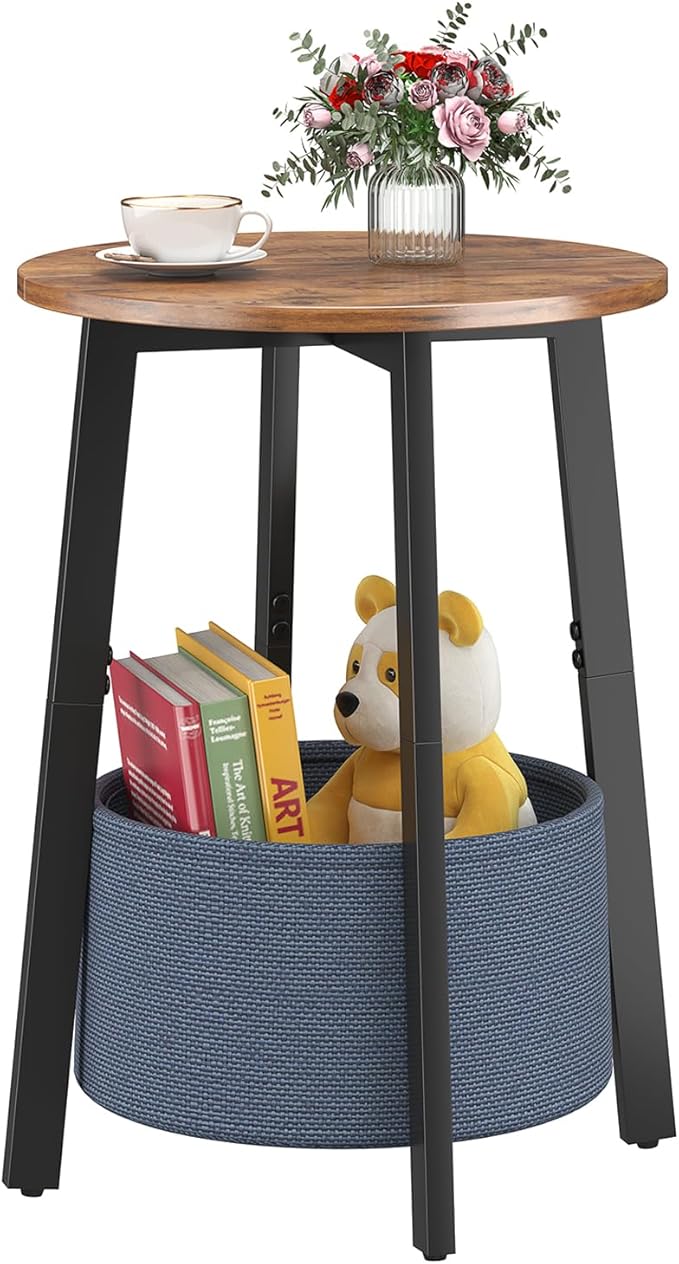 sthmec Small Round Side End Table