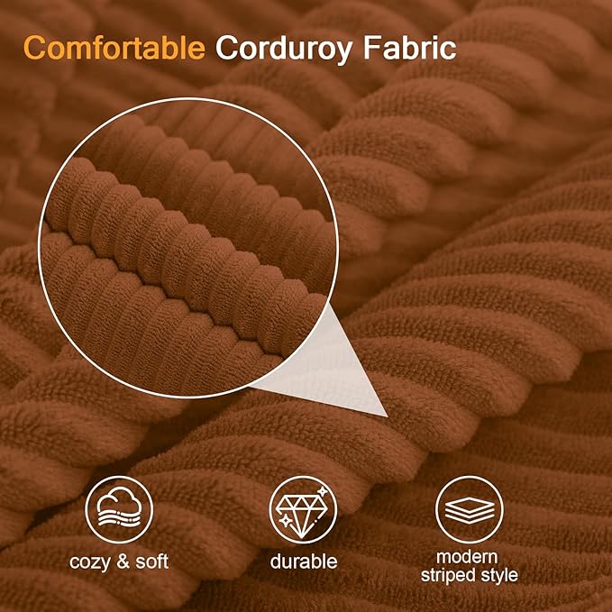 COMAX Convertible Sofa Bed Queen, Corduroy Folding Floor Couch Pull Out Couch