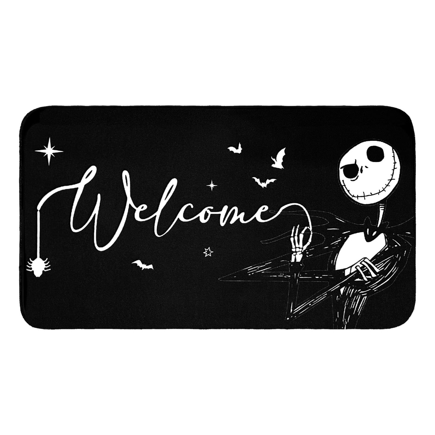 Darno Jack Skeleton Door Mat 30x17 inch, Nightmare Christmas Welcome Doormat, Nightmare Christmas Gfits, Nightmare Christmas Decor