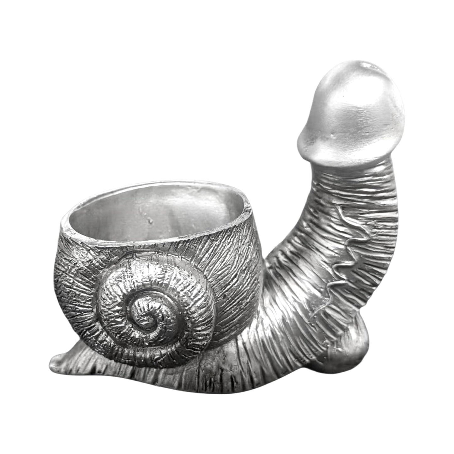 Qywwss Snail Planter, Unique Flower Pot for Succulent Plants, Retro Indoor & Outdoor Plants Garden Decoration Mini Resin Turtle Statue Fun Planter (Bend)