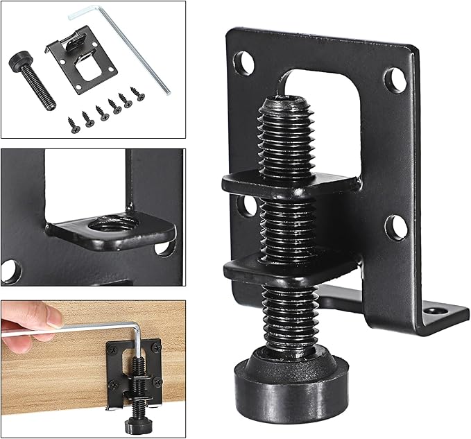 OwnMy 4 Packs Adjustable Furniture Leveling Feets L Shaped Furniture Levelers