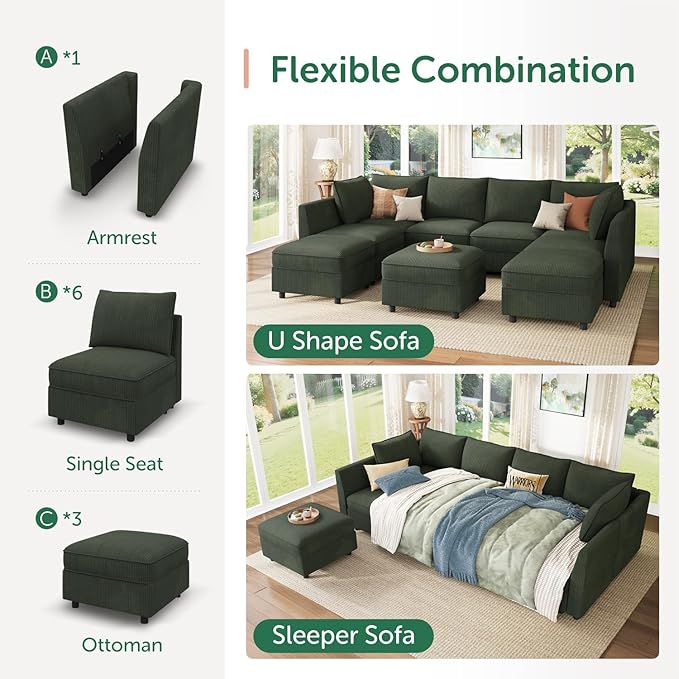 HONBAY Modular Sectional Sofa