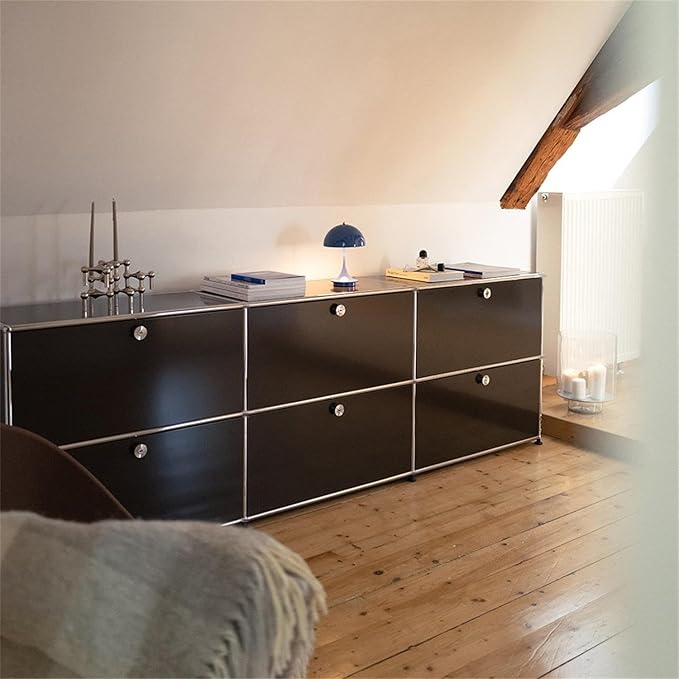 Modern Storage Cabinet Black H, Home Office Cabinet, Versatile Free-Standing