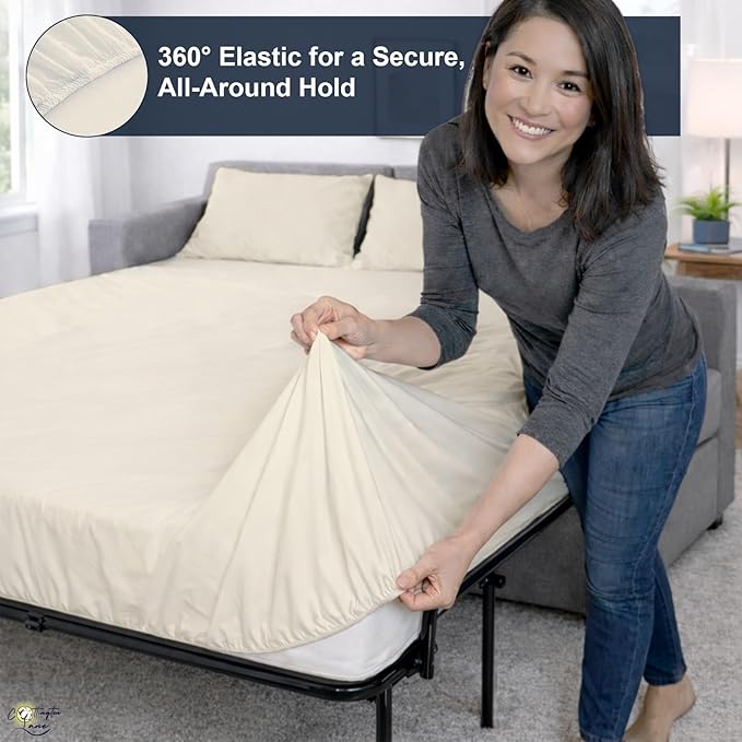 Cottington Lane Sleeper Sofa Sheets Full Size, 4 Piece Premium Quality 100%