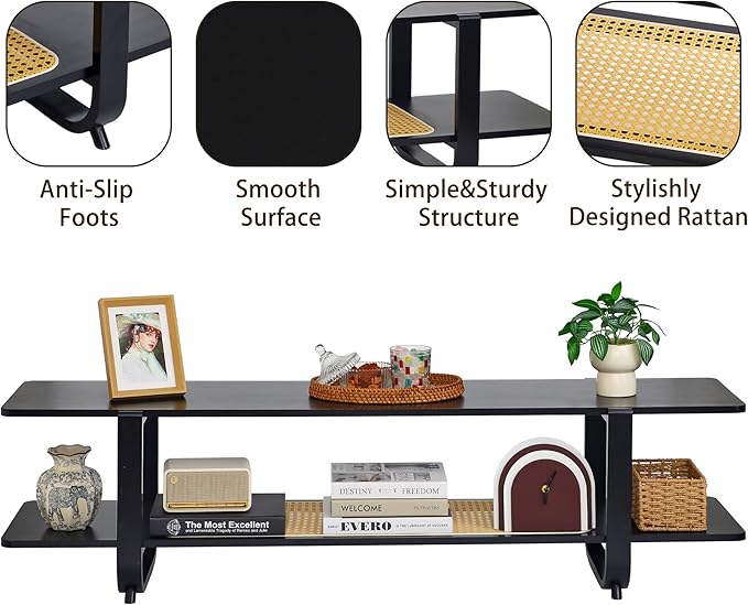 Bamboo TV Stand for TVs up to 65", Accent Entertainment Center