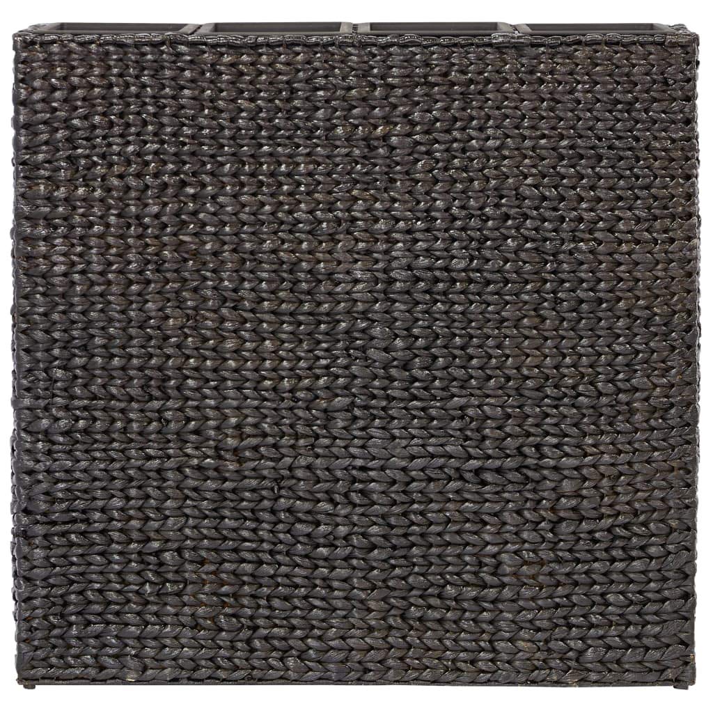FAMIROSA Garden Raised Bed with 4 Pots Water Hyacinth Black